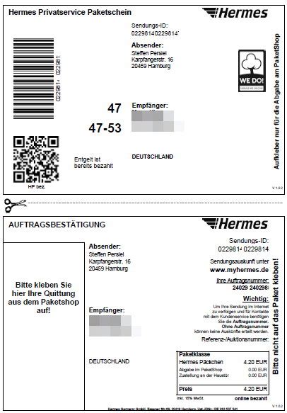 hermes online paketschein drucken|Hermes paketpreise online.